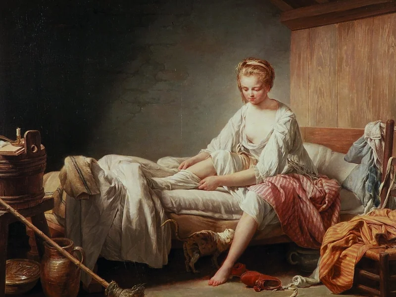 1735-Nicolas-Bernard Lépicié - Il risveglio di Fanchon - Museo dell'Hotel Sandelin